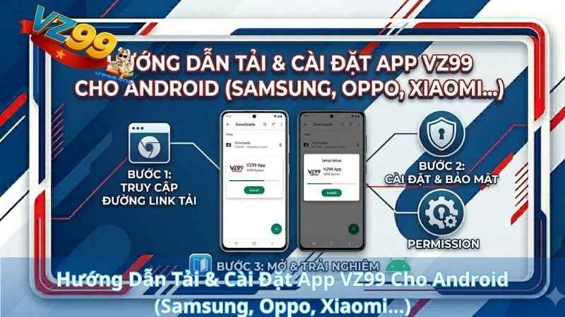 TẢI APP Hướng Dẫn Tải & Cài Đặt App VZ99 Cho Android (Samsung, Oppo, Xiaomi...)