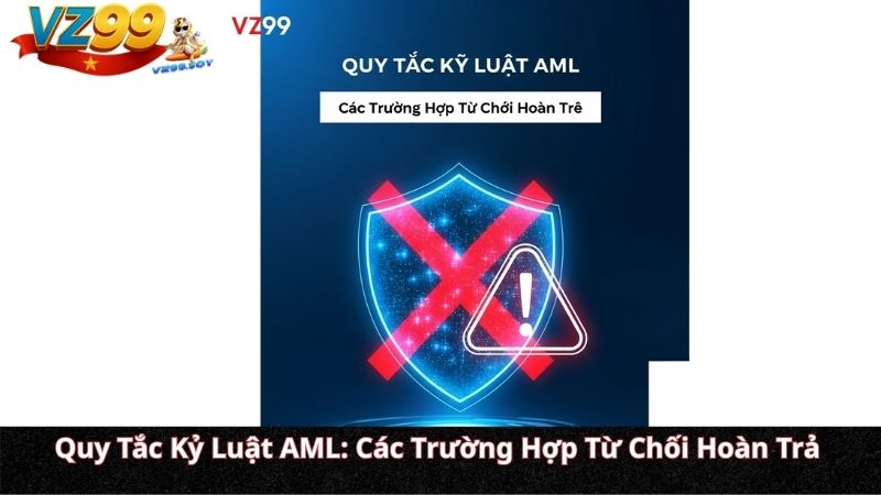 Siêu Hoàn Trả 1.5% Mỗi Ngày – Không Cần Vòng Cược Quy Tắc Kỷ Luật AML: Các Trường Hợp Từ Chối Hoàn Trả