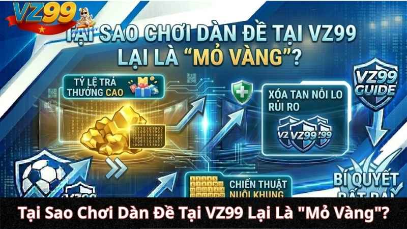 Dàn Đề VZ99 Bất Bại: Chiến Thuật Nuôi Khung Dài Ngày & Nghệ Thuật Quản Trị Vốn Tại Sao Chơi Dàn Đề Tại VZ99 Lại Là "Mỏ Vàng"?