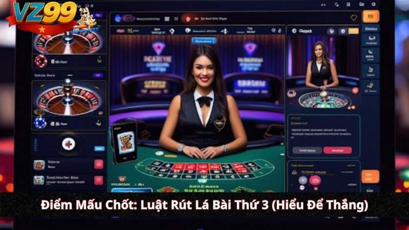 Cách Chơi Baccarat VZ99: Hiểu Sâu Luật Rút Bài & 3 Mẹo Soi Cầu Thực Chiến Điểm Mấu Chốt: Luật Rút Lá Bài Thứ 3 (Hiểu Để Thắng)