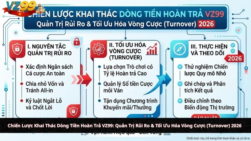 Chiến Lược Khai Thác Dòng Tiền Hoàn Trả VZ99: Quản Trị Rủi Ro & Tối Ưu Hóa Vòng Cược (Turnover) 2026