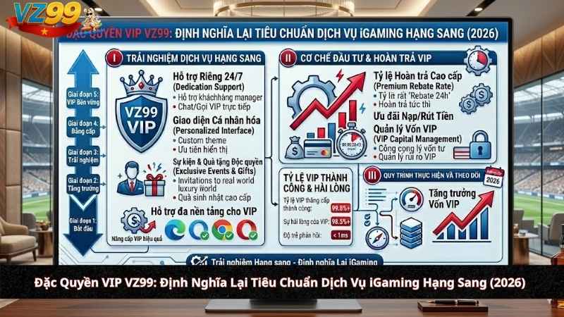 Đặc Quyền VIP VZ99: Định Nghĩa Lại Tiêu Chuẩn Dịch Vụ iGaming Hạng Sang (2026)